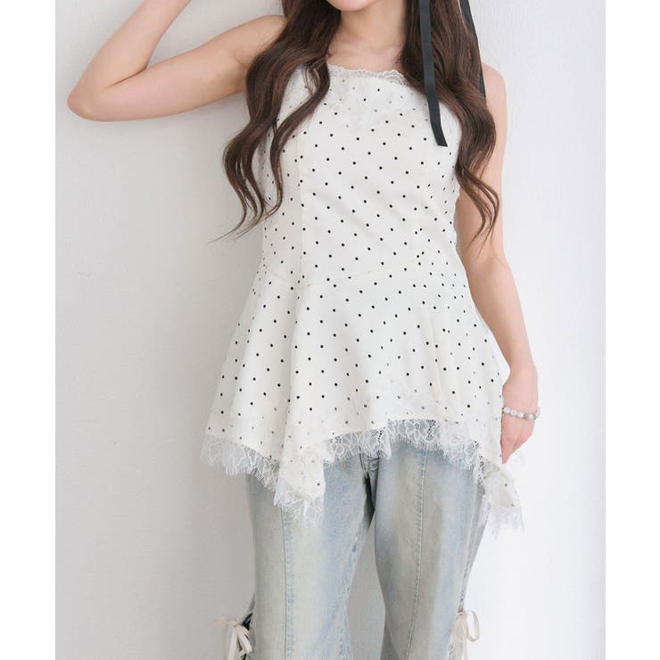 ドット | 【OLIVE des OLIVE】アシメキャミチュニック | NICE CLAUP / OLIVE des OLIVE　OUTLET