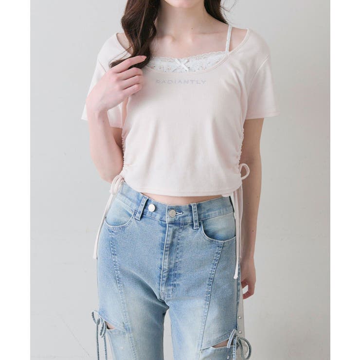 【OLIVE des OLIVE】レイヤード風ドロストTシャツ | NICE CLAUP / OLIVE des OLIVE　OUTLET | 詳細画像41 