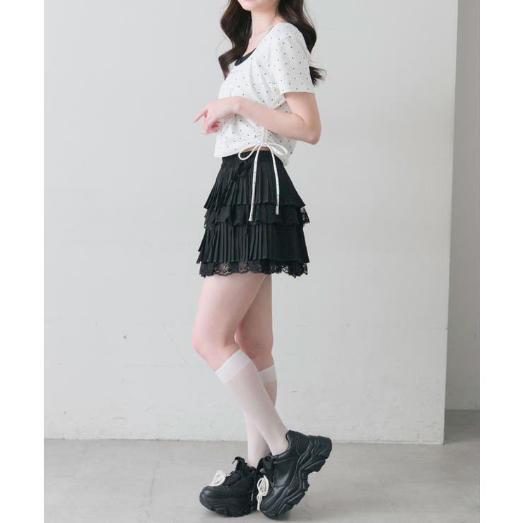 【OLIVE des OLIVE】レイヤード風ドロストTシャツ | NICE CLAUP / OLIVE des OLIVE　OUTLET | 詳細画像9 
