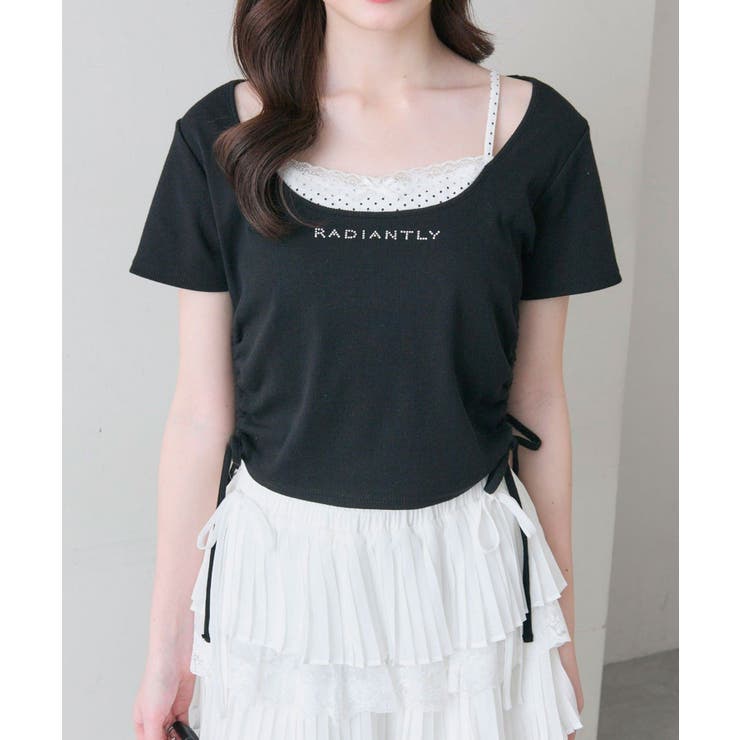 【OLIVE des OLIVE】レイヤード風ドロストTシャツ | NICE CLAUP / OLIVE des OLIVE　OUTLET | 詳細画像28 