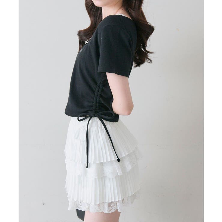 【OLIVE des OLIVE】レイヤード風ドロストTシャツ | NICE CLAUP / OLIVE des OLIVE　OUTLET | 詳細画像29 