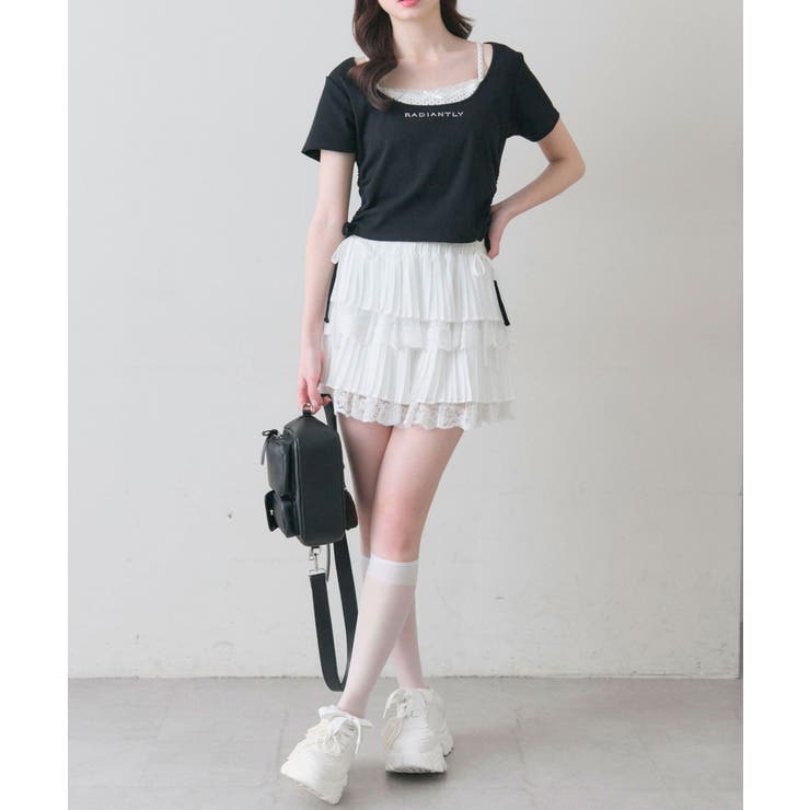 【OLIVE des OLIVE】レイヤード風ドロストTシャツ | NICE CLAUP / OLIVE des OLIVE　OUTLET | 詳細画像31 