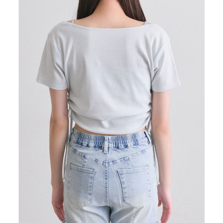 【OLIVE des OLIVE】レイヤード風ドロストTシャツ | NICE CLAUP / OLIVE des OLIVE　OUTLET | 詳細画像34 
