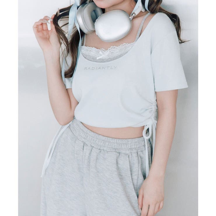 【OLIVE des OLIVE】レイヤード風ドロストTシャツ | NICE CLAUP / OLIVE des OLIVE　OUTLET | 詳細画像20 