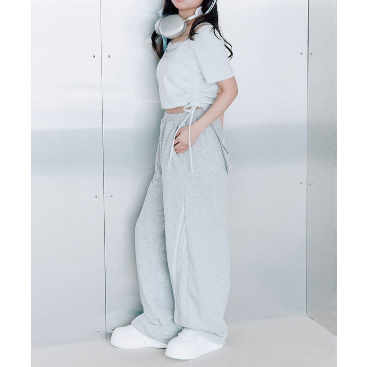 【OLIVE des OLIVE】レイヤード風ドロストTシャツ | NICE CLAUP / OLIVE des OLIVE　OUTLET | 詳細画像21 