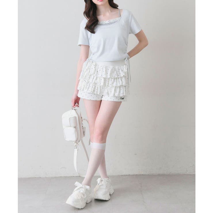 【OLIVE des OLIVE】レイヤード風ドロストTシャツ | NICE CLAUP / OLIVE des OLIVE　OUTLET | 詳細画像25 