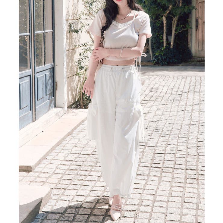 【OLIVE des OLIVE】レイヤード風ドロストTシャツ | NICE CLAUP / OLIVE des OLIVE　OUTLET | 詳細画像17 
