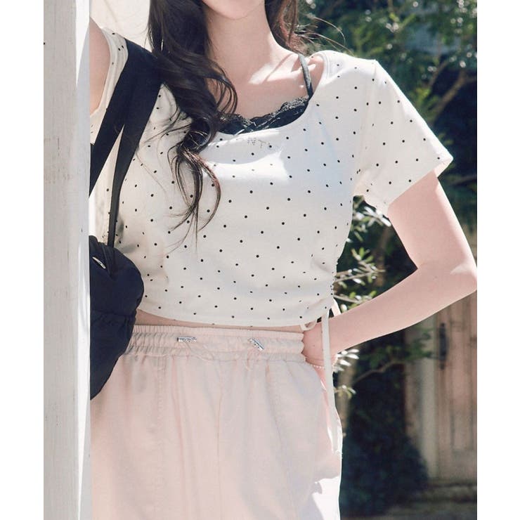 オフ | 【OLIVE des OLIVE】レイヤード風ドロストTシャツ | NICE CLAUP / OLIVE des OLIVE　OUTLET