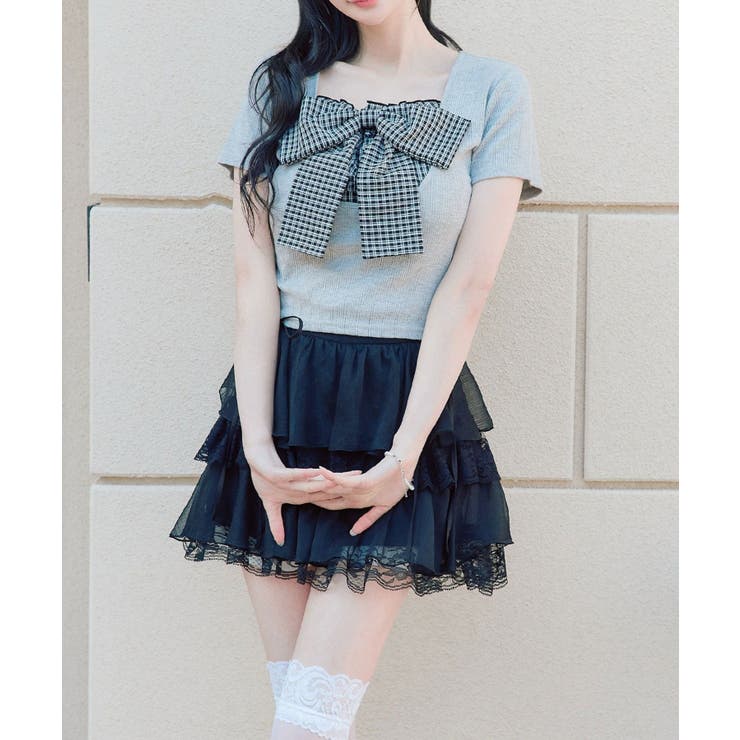 【OLIVE des OLIVE】リボン映え半袖トップス | NICE CLAUP / OLIVE des OLIVE　OUTLET | 詳細画像21 