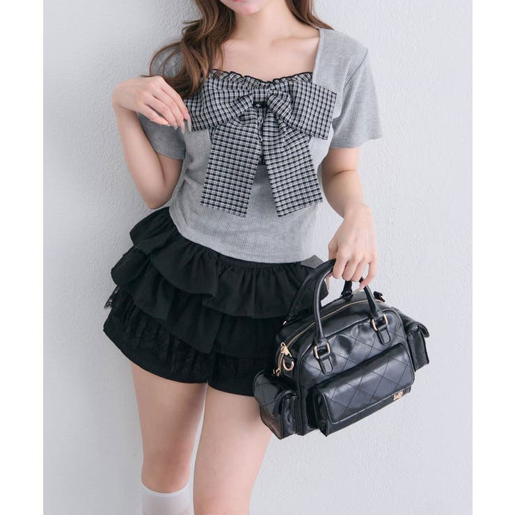 【OLIVE des OLIVE】リボン映え半袖トップス | NICE CLAUP / OLIVE des OLIVE　OUTLET | 詳細画像22 