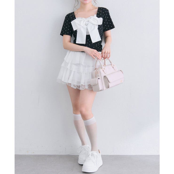 【OLIVE des OLIVE】リボン映え半袖トップス | NICE CLAUP / OLIVE des OLIVE　OUTLET | 詳細画像30 