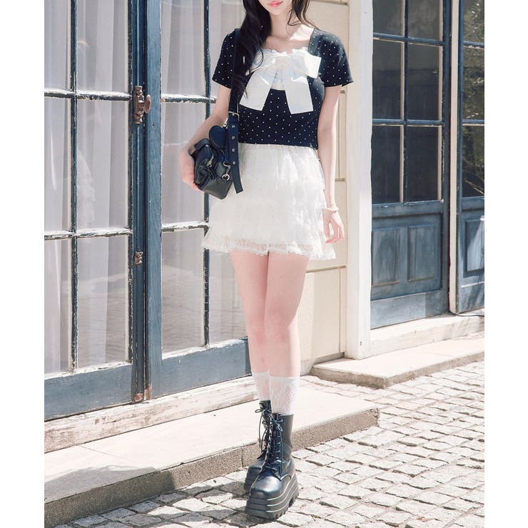 【OLIVE des OLIVE】リボン映え半袖トップス | NICE CLAUP / OLIVE des OLIVE　OUTLET | 詳細画像27 