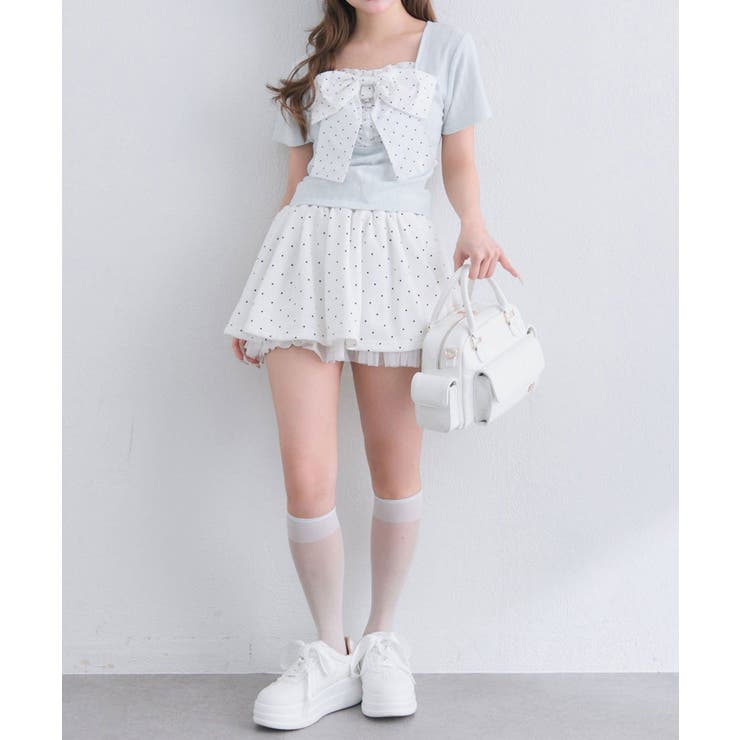 【OLIVE des OLIVE】リボン映え半袖トップス | NICE CLAUP / OLIVE des OLIVE　OUTLET | 詳細画像13 