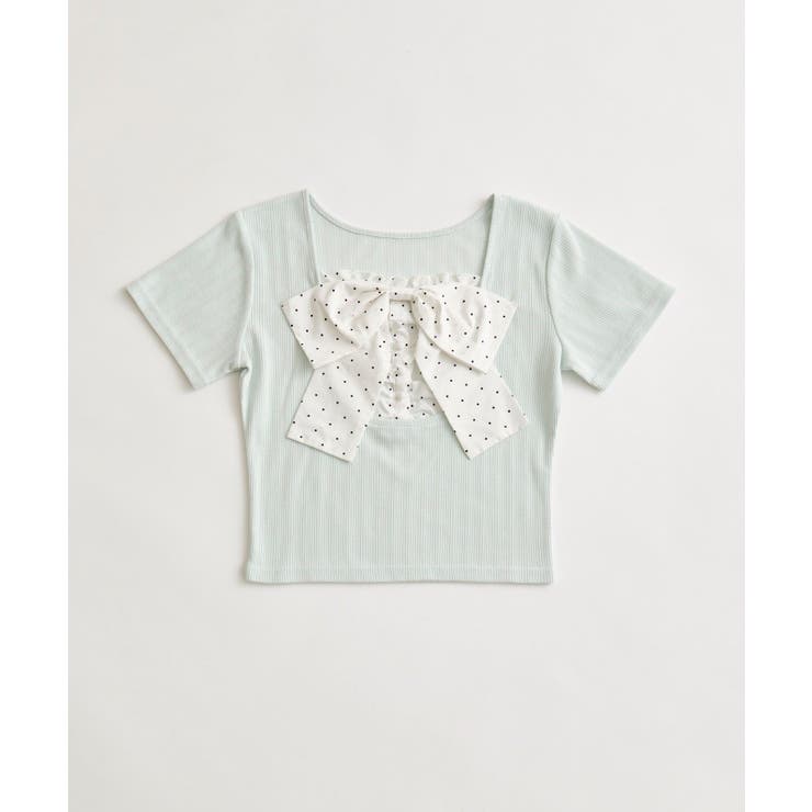 【OLIVE des OLIVE】リボン映え半袖トップス | NICE CLAUP / OLIVE des OLIVE　OUTLET | 詳細画像9 