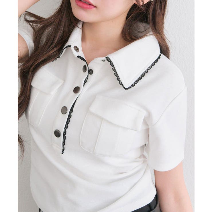 【OLIVE des OLIVE】ミリタリー風シャツ | NICE CLAUP / OLIVE des OLIVE　OUTLET | 詳細画像4 