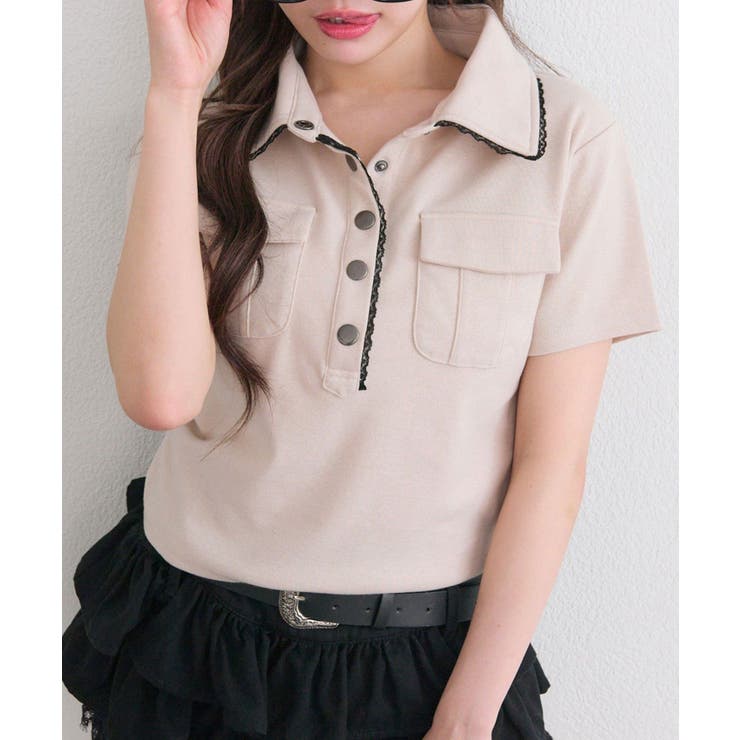 【OLIVE des OLIVE】ミリタリー風シャツ | NICE CLAUP / OLIVE des OLIVE　OUTLET | 詳細画像13 