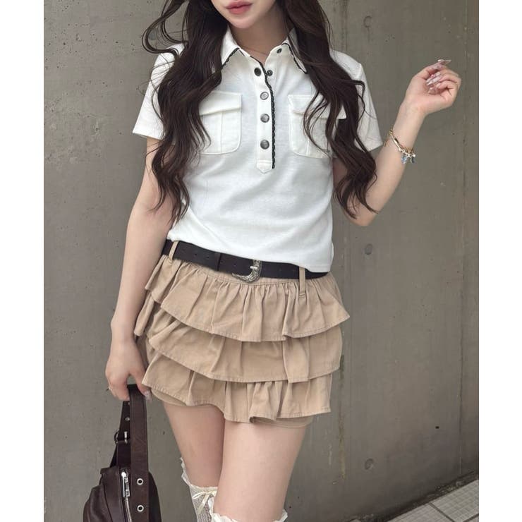 【OLIVE des OLIVE】ミリタリー風シャツ | NICE CLAUP / OLIVE des OLIVE　OUTLET | 詳細画像1 