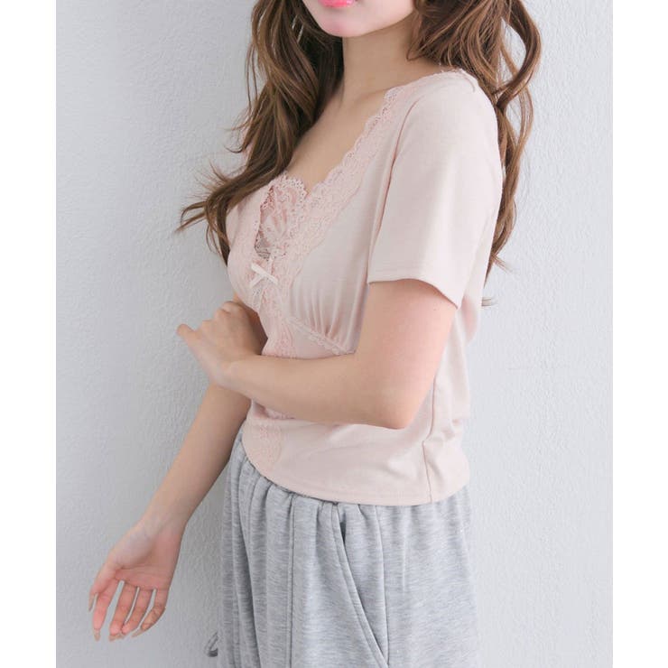 【OLIVE des OLIVE】レース半袖トップス | NICE CLAUP / OLIVE des OLIVE　OUTLET | 詳細画像8 