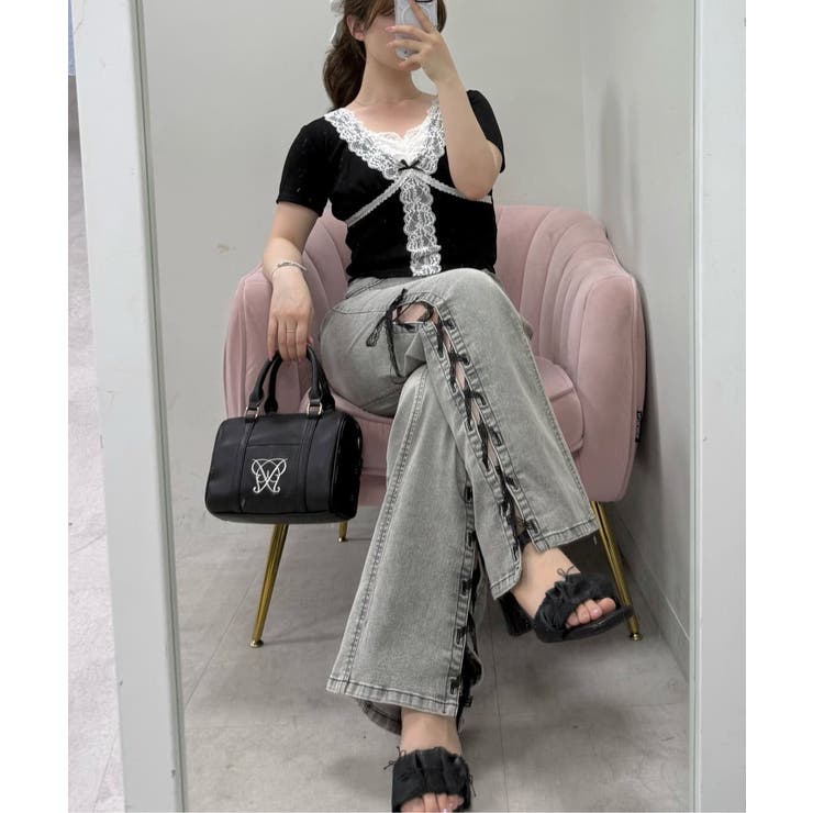 【OLIVE des OLIVE】レース半袖トップス | NICE CLAUP / OLIVE des OLIVE　OUTLET | 詳細画像32 