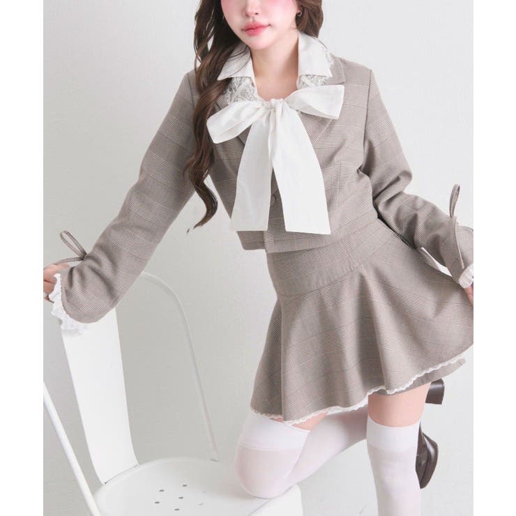 【OLIVE des OLIVE】レース衿ショート丈テーラードジャケット | NICE CLAUP / OLIVE des OLIVE　OUTLET | 詳細画像37 