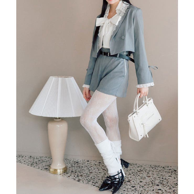 【OLIVE des OLIVE】レース衿ショート丈テーラードジャケット | NICE CLAUP / OLIVE des OLIVE　OUTLET | 詳細画像17 