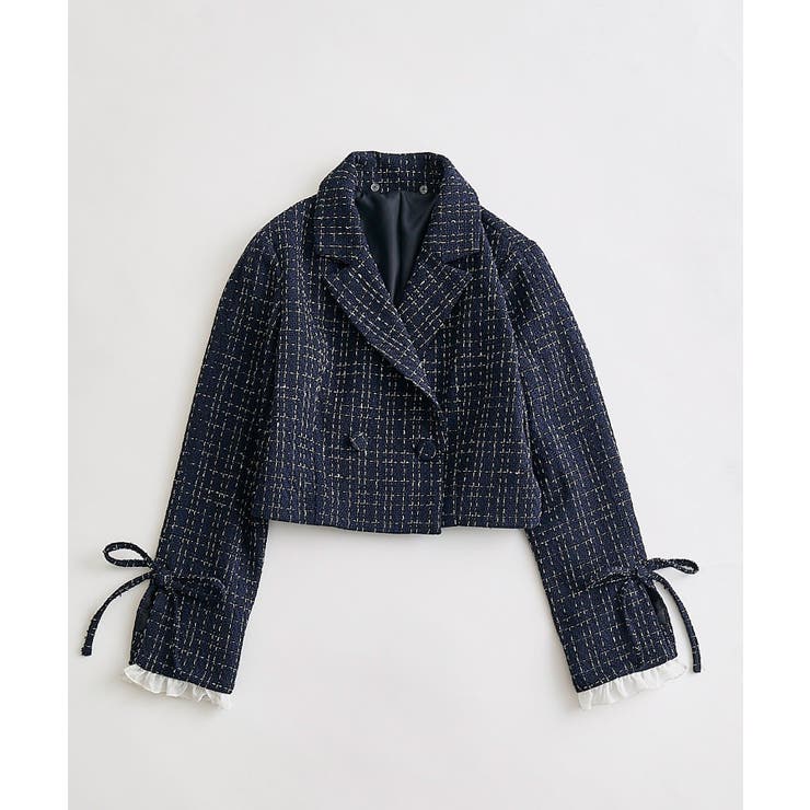 【OLIVE des OLIVE】レース衿ショート丈テーラードジャケット | NICE CLAUP / OLIVE des OLIVE　OUTLET | 詳細画像19 