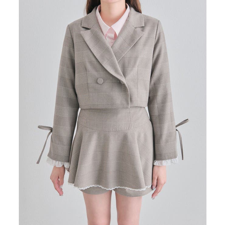 【OLIVE des OLIVE】レース衿ショート丈テーラードジャケット | NICE CLAUP / OLIVE des OLIVE　OUTLET | 詳細画像32 