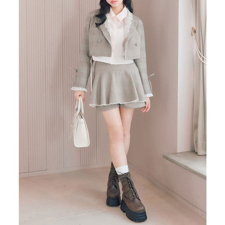【OLIVE des OLIVE】レース衿ショート丈テーラードジャケット | NICE CLAUP / OLIVE des OLIVE　OUTLET | 詳細画像11 