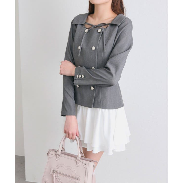 【OLIVE des OLIVE】異素材ドッキングワンピース | NICE CLAUP / OLIVE des OLIVE　OUTLET | 詳細画像13 
