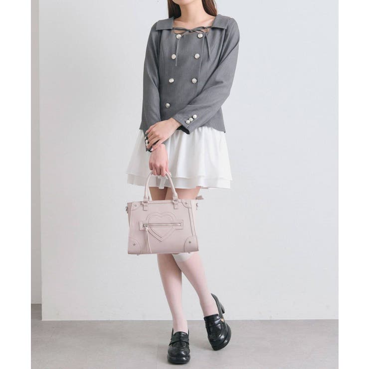 【OLIVE des OLIVE】異素材ドッキングワンピース | NICE CLAUP / OLIVE des OLIVE　OUTLET | 詳細画像14 