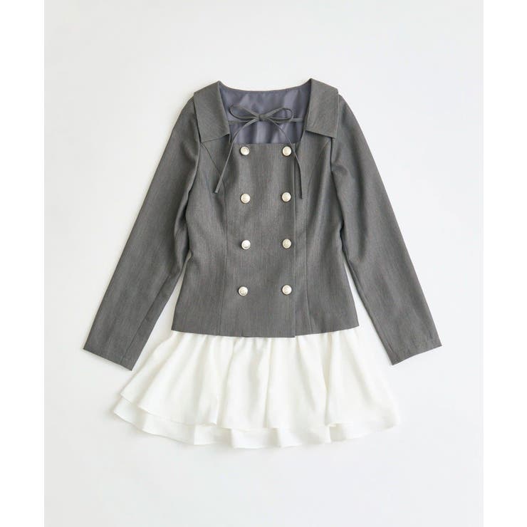 【OLIVE des OLIVE】異素材ドッキングワンピース | NICE CLAUP / OLIVE des OLIVE　OUTLET | 詳細画像18 
