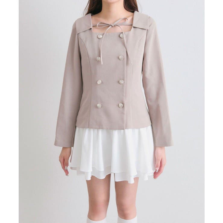 【OLIVE des OLIVE】異素材ドッキングワンピース | NICE CLAUP / OLIVE des OLIVE　OUTLET | 詳細画像20 