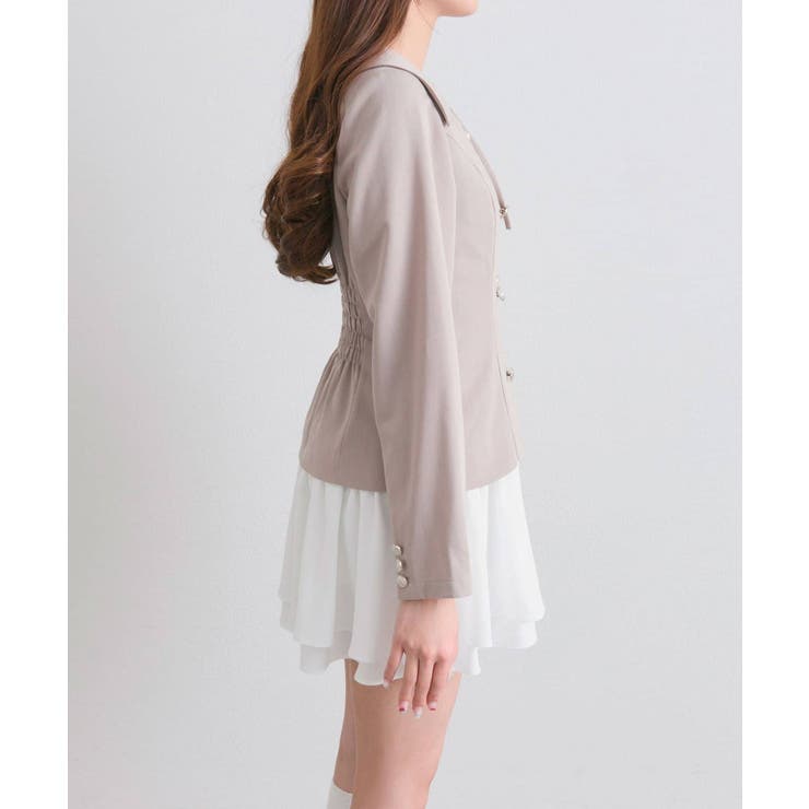 【OLIVE des OLIVE】異素材ドッキングワンピース | NICE CLAUP / OLIVE des OLIVE　OUTLET | 詳細画像21 