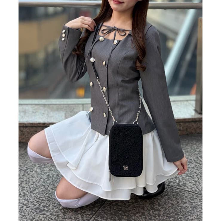 【OLIVE des OLIVE】異素材ドッキングワンピース | NICE CLAUP / OLIVE des OLIVE　OUTLET | 詳細画像1 