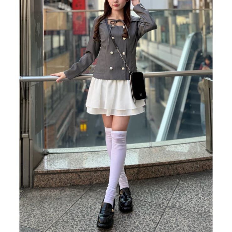【OLIVE des OLIVE】異素材ドッキングワンピース | NICE CLAUP / OLIVE des OLIVE　OUTLET | 詳細画像30 