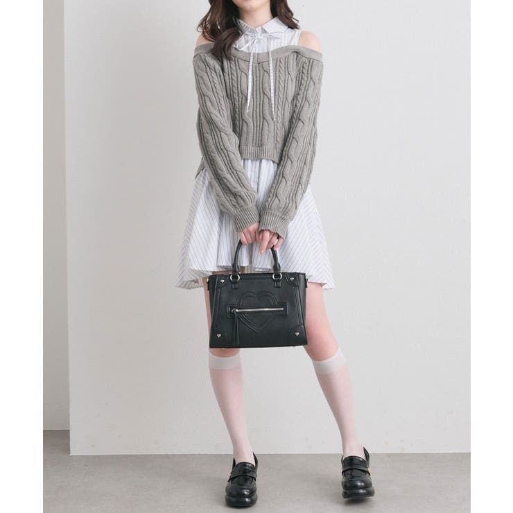 【OLIVE des OLIVE】肩あきドッキングワンピ | NICE CLAUP / OLIVE des OLIVE　OUTLET | 詳細画像7 