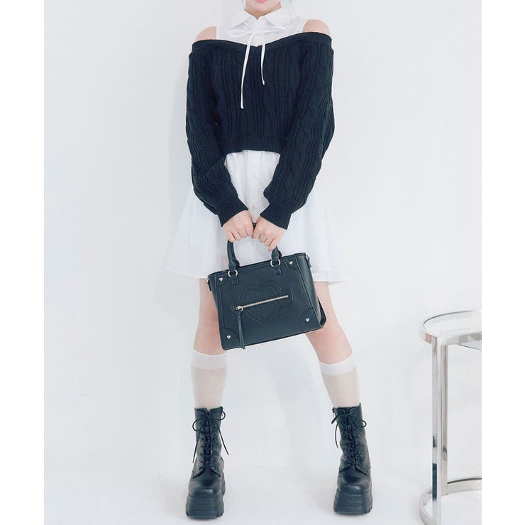 【OLIVE des OLIVE】肩あきドッキングワンピ | NICE CLAUP / OLIVE des OLIVE　OUTLET | 詳細画像15 