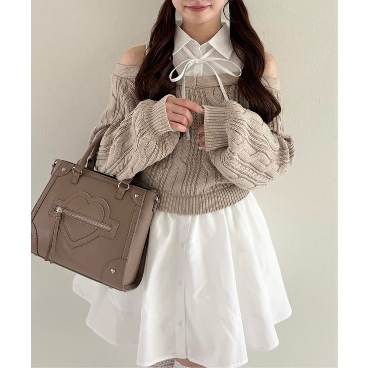 【OLIVE des OLIVE】肩あきドッキングワンピ | NICE CLAUP / OLIVE des OLIVE　OUTLET | 詳細画像28 