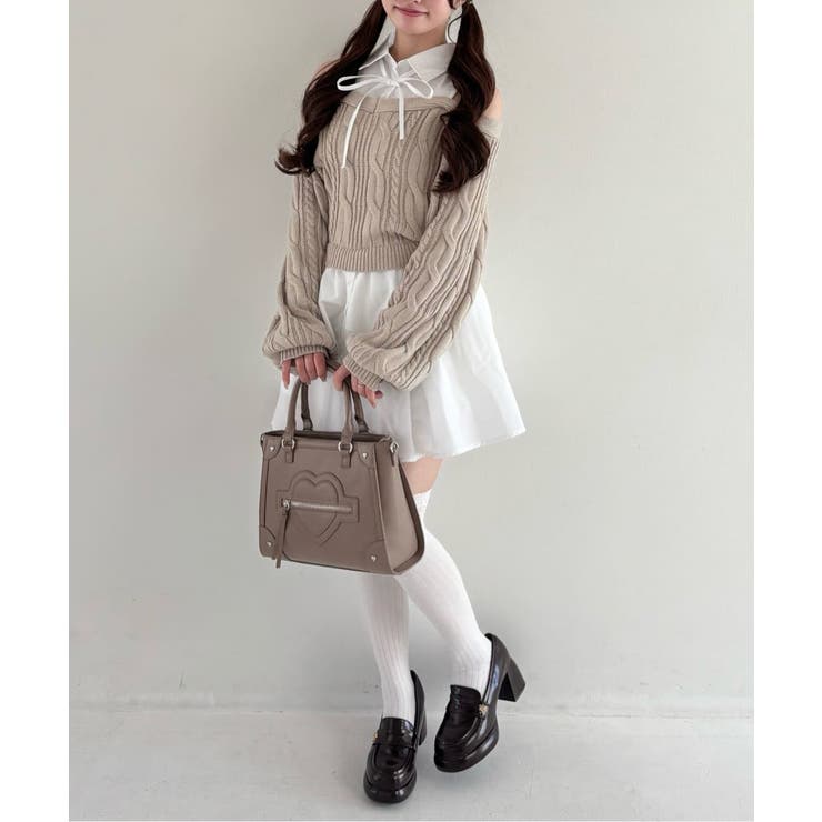 【OLIVE des OLIVE】肩あきドッキングワンピ | NICE CLAUP / OLIVE des OLIVE　OUTLET | 詳細画像29 