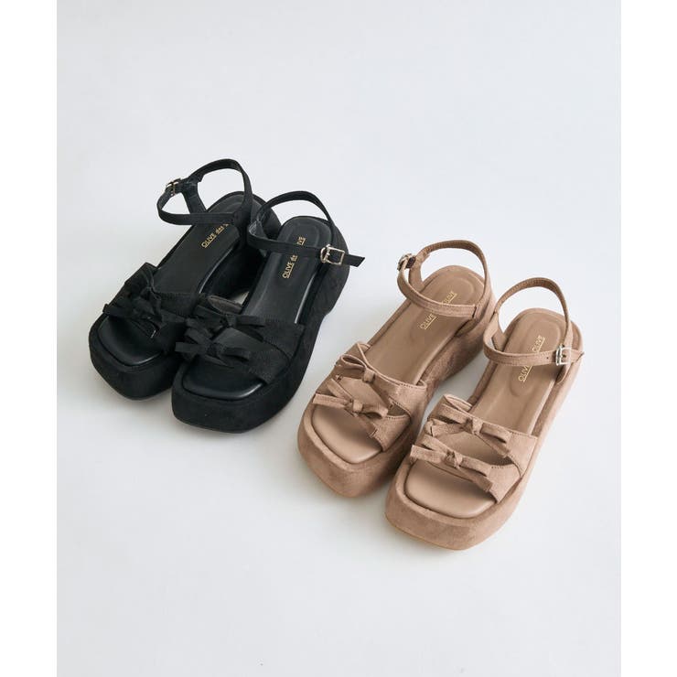 【OLIVE des OLIVE】【取り外し可能】カバー付きリボンサンダル | NICE CLAUP / OLIVE des OLIVE　OUTLET | 詳細画像3 