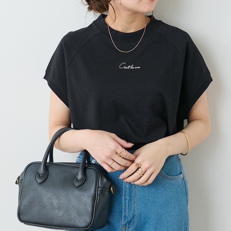 ◆ブラック系 | 【主役級大人フレンチ】【累計1万枚販売数突破】フレンチトップス | NICE CLAUP / OLIVE des OLIVE　OUTLET