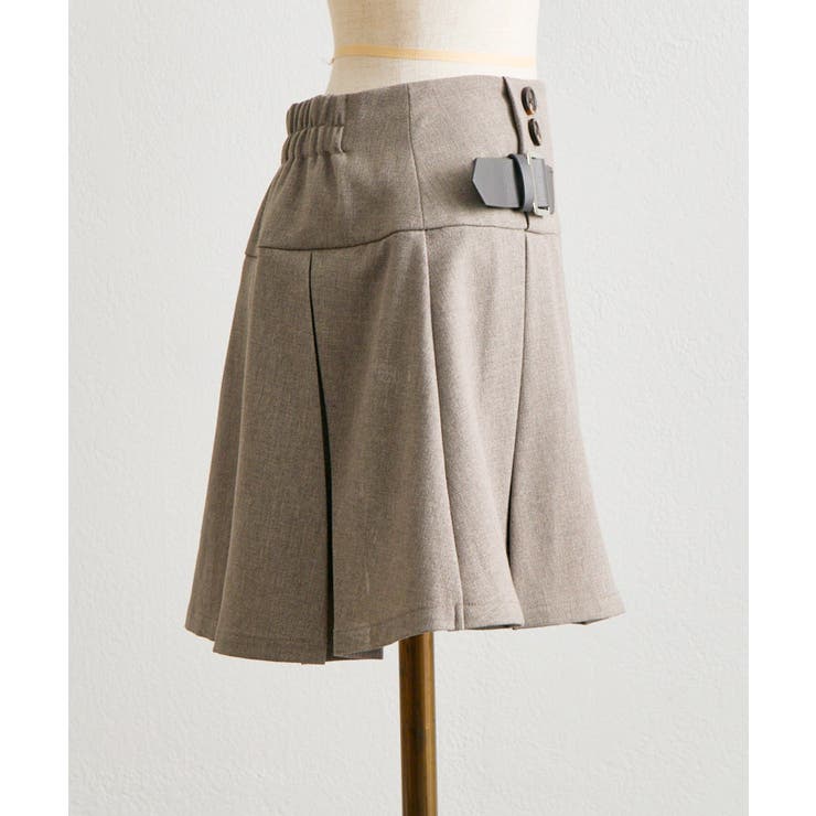 【Belle Charme】Side Belt Plests Skirt | NICE CLAUP / OLIVE des OLIVE　OUTLET | 詳細画像15 