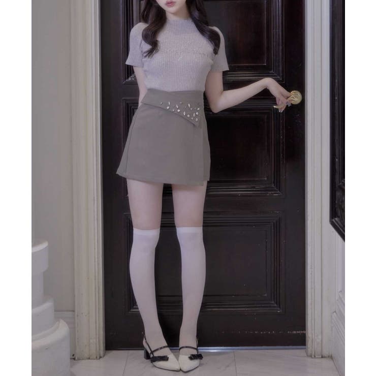 【Belle Charme】ビジューボックスミニスカート | NICE CLAUP / OLIVE des OLIVE　OUTLET | 詳細画像12 