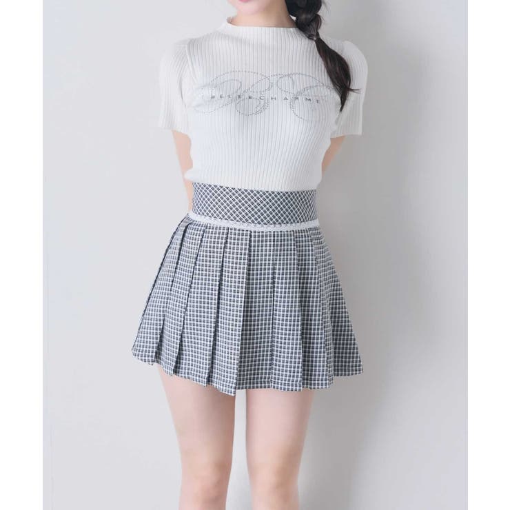【Belle Charme】レースプリーツミニスカート | NICE CLAUP / OLIVE des OLIVE　OUTLET | 詳細画像6 