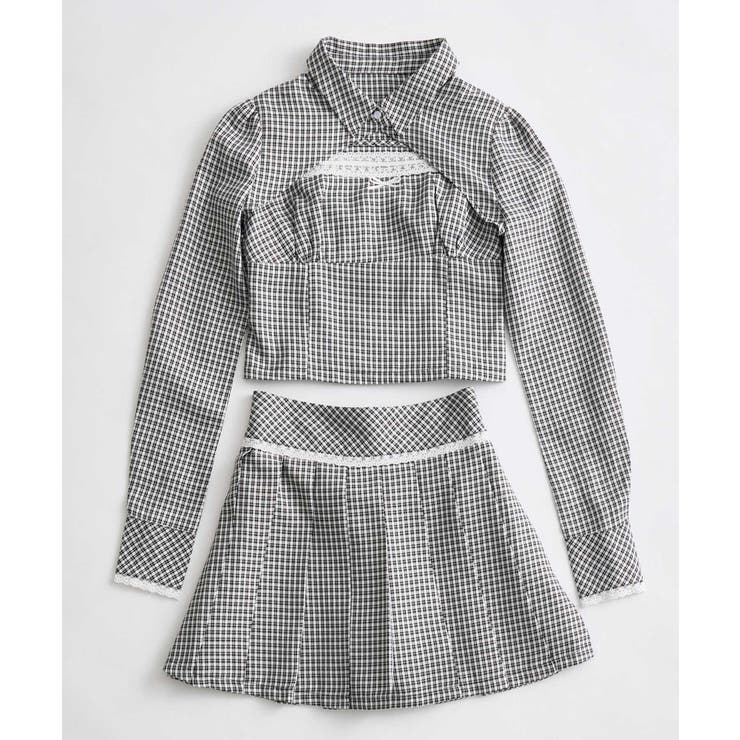 【Belle Charme】レースプリーツミニスカート | NICE CLAUP / OLIVE des OLIVE　OUTLET | 詳細画像4 
