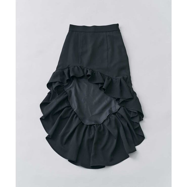 【Belle Charme】アシンメトリーフリルスカート | NICE CLAUP / OLIVE des OLIVE　OUTLET | 詳細画像4 