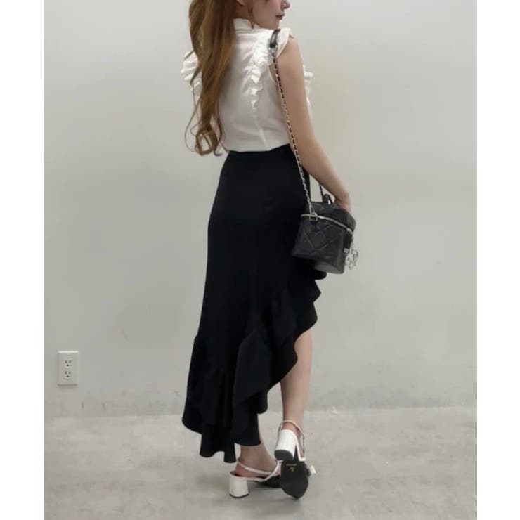【Belle Charme】アシンメトリーフリルスカート | NICE CLAUP / OLIVE des OLIVE　OUTLET | 詳細画像16 
