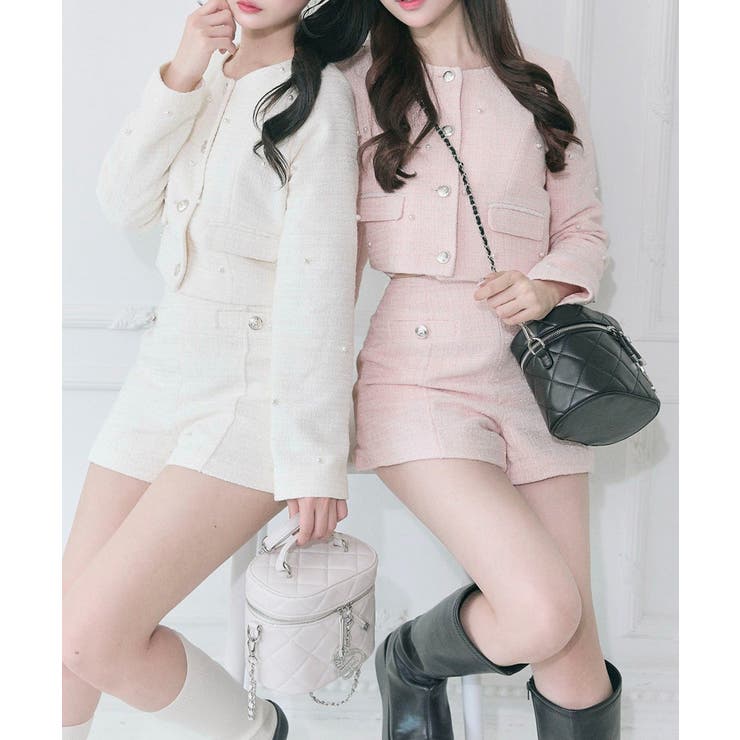 Belle Charme】Double Button[品番：NCLW0018381]｜NICE CLAUP / OLIVE