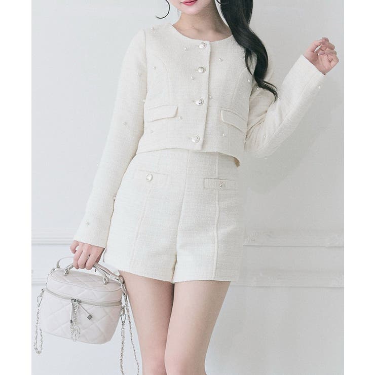 Belle Charme】Double Button[品番：NCLW0018381]｜NICE CLAUP / OLIVE