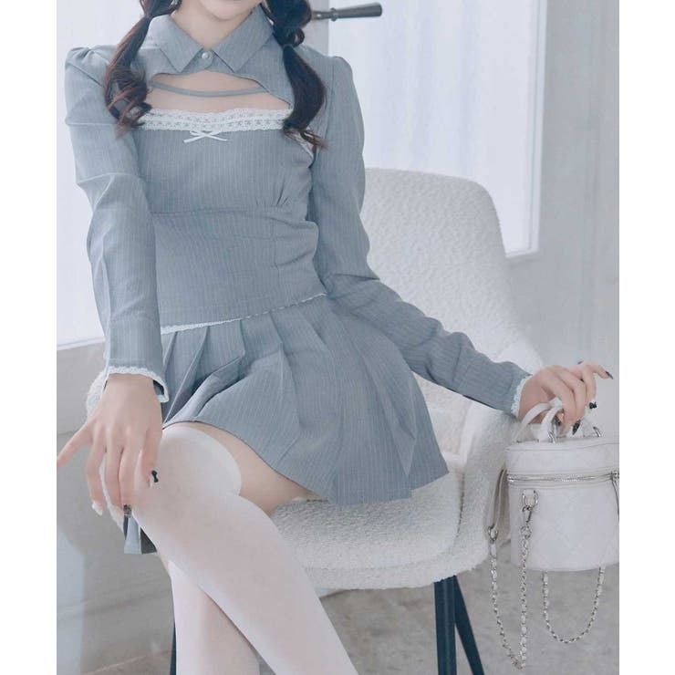 【Belle Charme】シャツビスチェセット | NICE CLAUP / OLIVE des OLIVE　OUTLET | 詳細画像1 